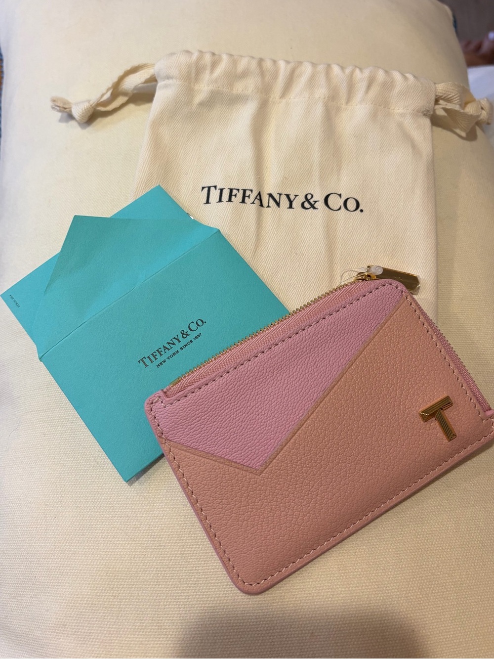 Tiffany & Co. Leather Card & Key Holder Wallet